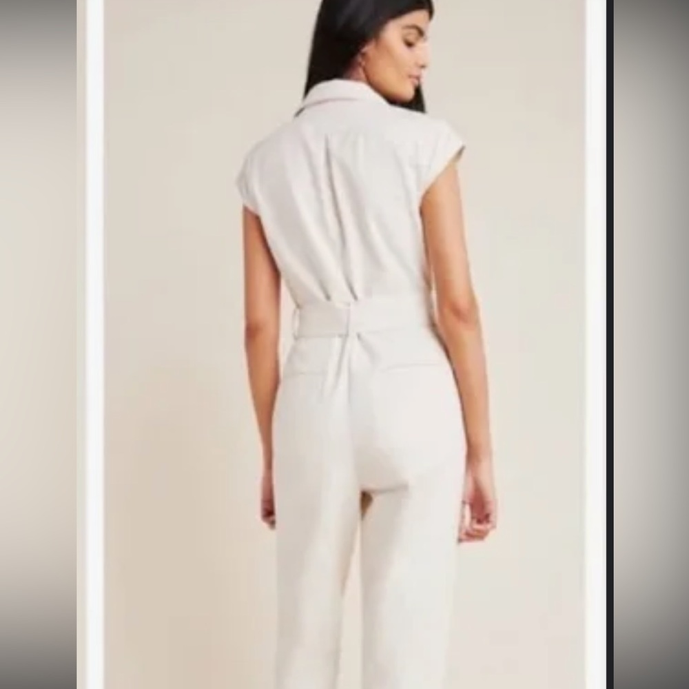 Anthropogie Black Belted Jumpsuit Size 6